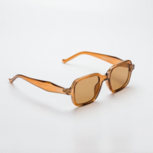 Óculos de Sol Retangular Vênus - Marrom - Acetato -