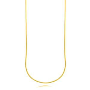 COLAR MALHA ROLIÇA LISA DOURADO